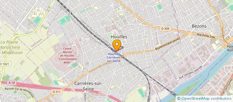 localisation de l'entreprise MONSIEUR MODAR DINIA à HOUILLES