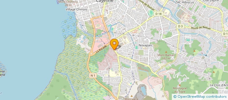 localisation de l'entreprise MONSIEUR MODESTO PENALO LOPEZ  CAYENNE