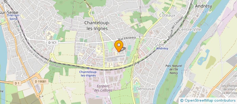 localisation de l'entreprise MONSIEUR MODI TRAORE  CHANTELOUP-LES-VIGNES