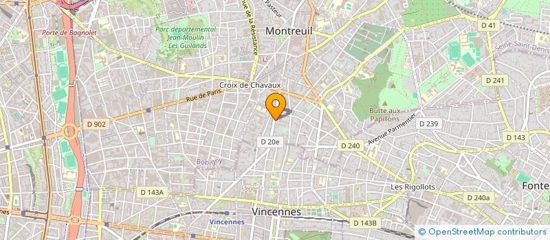 localisation de l'entreprise MONSIEUR MODIBO DIARRA à MONTREUIL