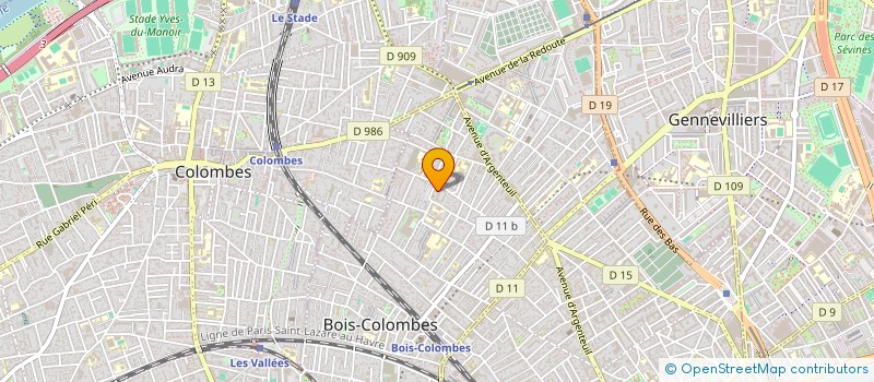 localisation de l'entreprise MONSIEUR MODIBO FISSIROU à BOIS-COLOMBES