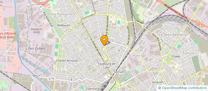 localisation de l'entreprise MONSIEUR MODIBO KEITA  REIMS