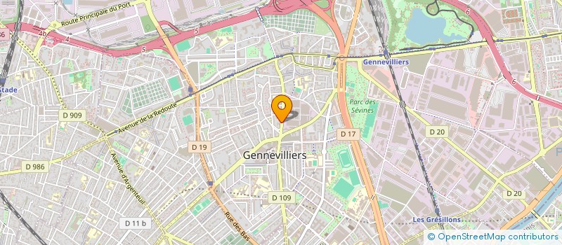 localisation de l'entreprise MONSIEUR MODOU BADJI à GENNEVILLIERS