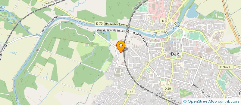 localisation de l'entreprise MONSIEUR MODOU DIOP FALL  DAX