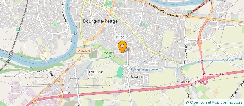 localisation de l'entreprise MONSIEUR MODOU GUEYE  BOURG-DE-PEAGE