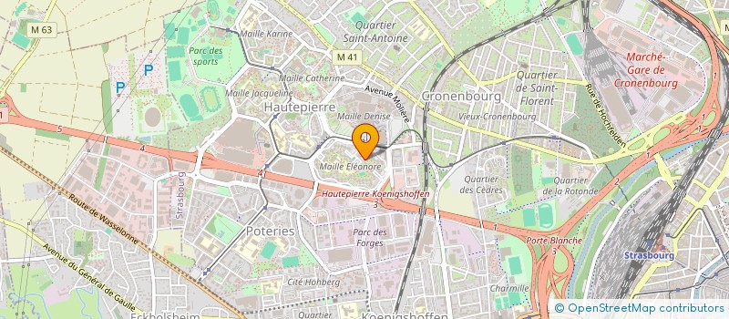 localisation de l'entreprise MONSIEUR MODOU MBOUP à STRASBOURG