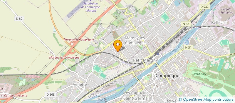 localisation de l'entreprise MONSIEUR MODOU MBYE  MARGNY-LES-COMPIEGNE