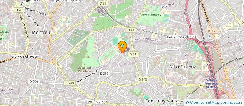 localisation de l'entreprise MONSIEUR MODY CISSAKO à MONTREUIL