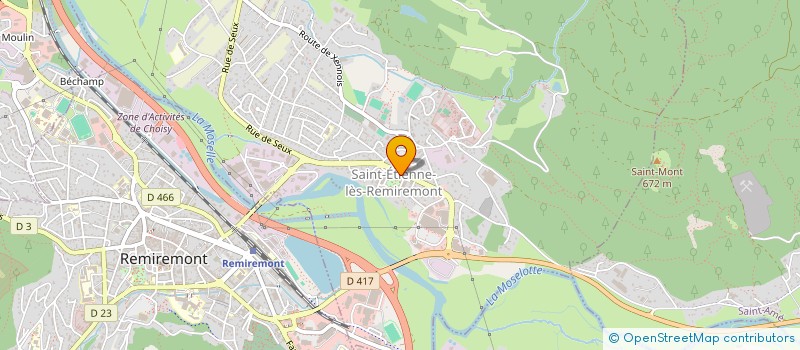 localisation de l'entreprise MONSIEUR MODY DIOP  SAINT-ETIENNE-LES-REMIREMONT