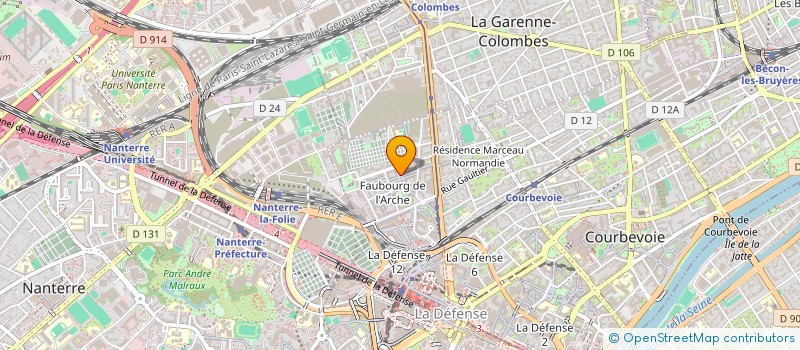 localisation de l'entreprise MONSIEUR MODY FOFANA à COURBEVOIE