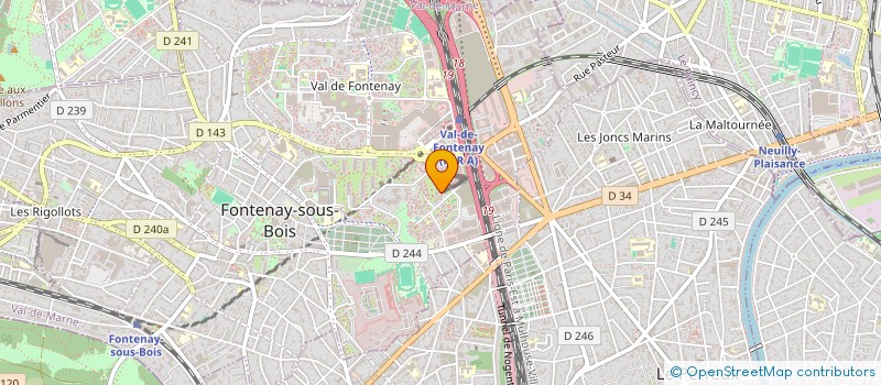 localisation de l'entreprise MONSIEUR MODY GREVE à FONTENAY-SOUS-BOIS