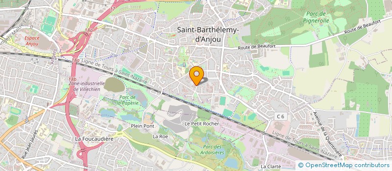 localisation de l'entreprise MONSIEUR MODY KOITA  SAINT-BARTHELEMY-D'ANJOU