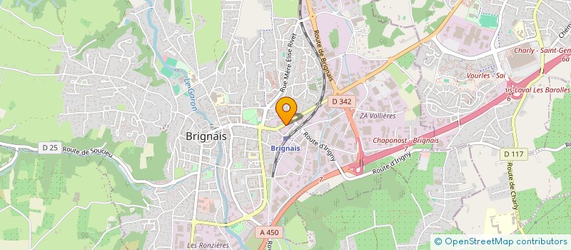 localisation de l'entreprise MONSIEUR MOETAZ SALMANI  BRIGNAIS