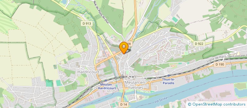 localisation de l'entreprise MONSIEUR MOEZ BEN FREDJ  MEULAN-EN-YVELINES