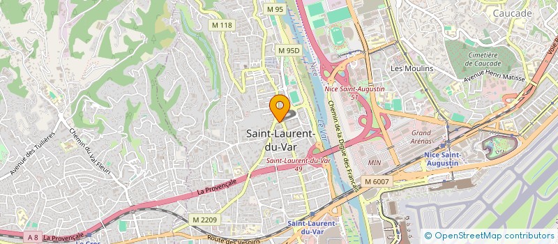 localisation de l'entreprise MONSIEUR MOEZ DJEBBI  SAINT-LAURENT-DU-VAR