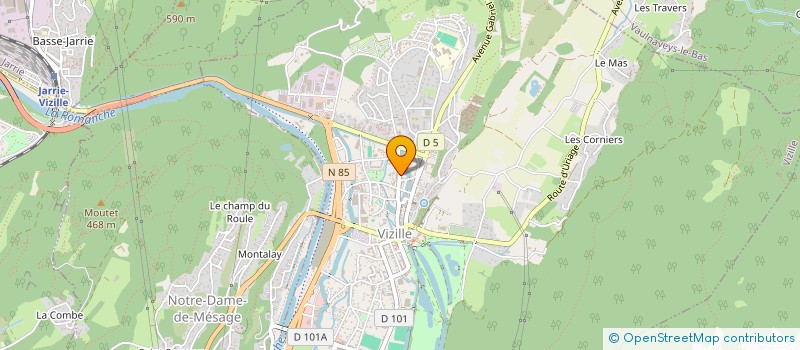 localisation de l'entreprise MONSIEUR MOEZ REBAIA  VIZILLE