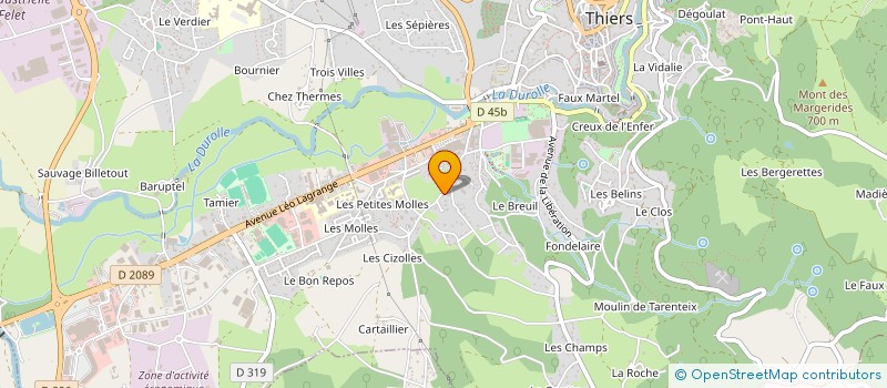 localisation de l'entreprise MONSIEUR MOEZ ZINE ELABIDINE  THIERS