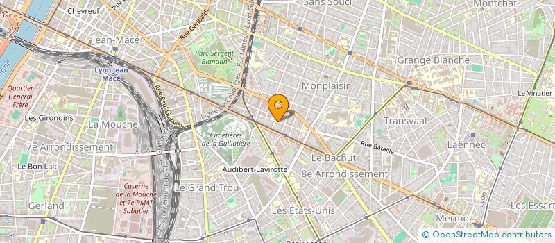 localisation de l'entreprise MONSIEUR MOFELEHETSI NTSANE  LYON