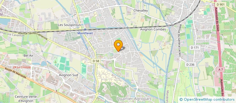 localisation de l'entreprise MONSIEUR MOHA BELAROUCHI  AVIGNON