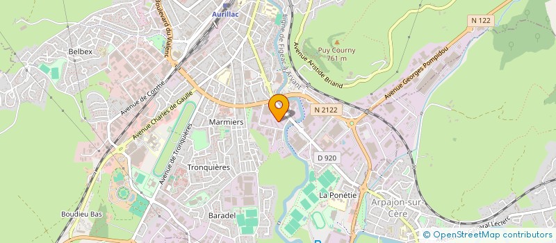 localisation de l'entreprise MONSIEUR MOHA BOULMANE à AURILLAC