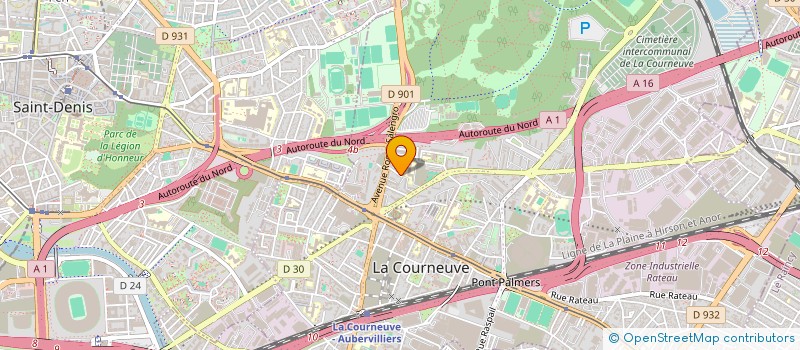 localisation de l'entreprise MONSIEUR MOHAMAD DEGAN à LA COURNEUVE