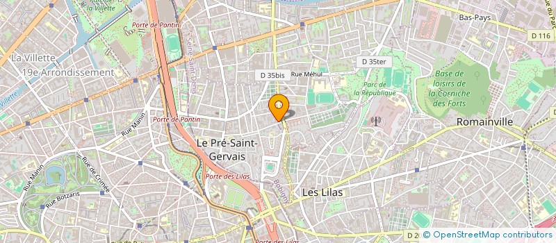 localisation de l'entreprise MONSIEUR MOHAMAD EL FAYAD  PANTIN