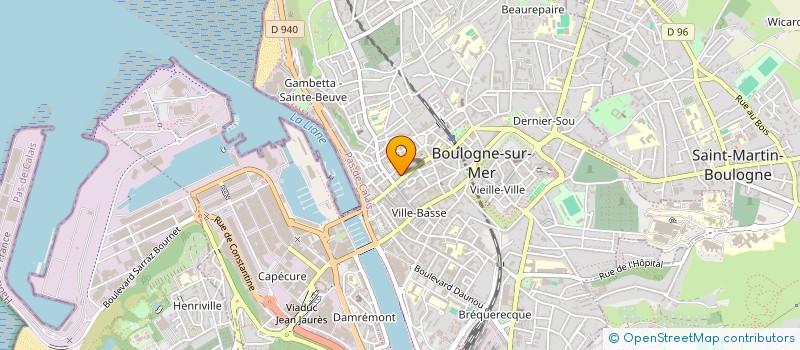 localisation de l'entreprise MONSIEUR MOHAMAD ERFANI à BOULOGNE-SUR-MER