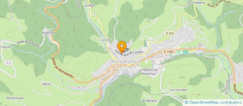 localisation de l'entreprise MONSIEUR MOHAMAD NOUR AL SALAMAH  BOURG-ARGENTAL