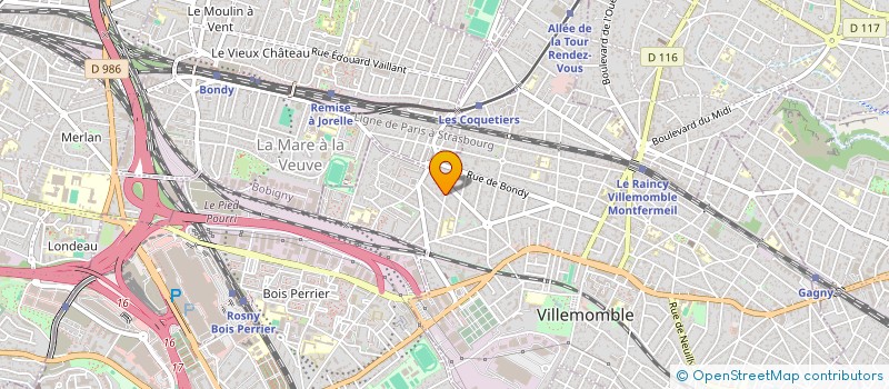 localisation de l'entreprise MONSIEUR MOHAMAD YAZBEK à VILLEMOMBLE
