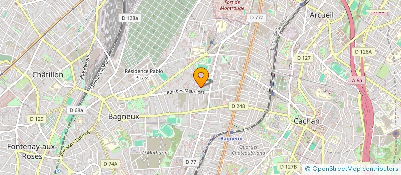 localisation de l'entreprise MONSIEUR MOHAMADOU FISSOUROU à BAGNEUX