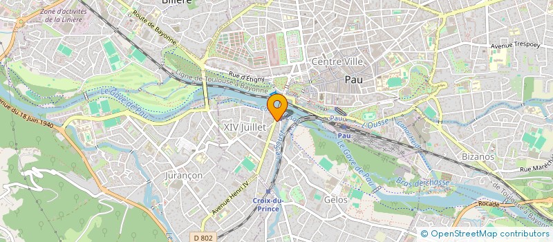 localisation de l'entreprise MONSIEUR MOHAMADOU JADDOU à PAU