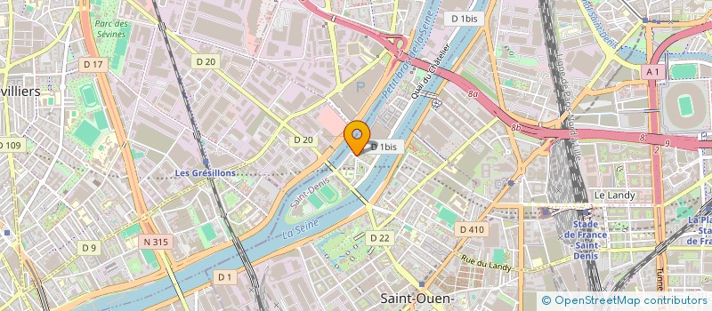 localisation de l'entreprise MONSIEUR MOHAMADOU SISSOKO  GENNEVILLIERS