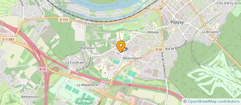 localisation de l'entreprise MONSIEUR MOHAMAED ETTAMLI  POISSY