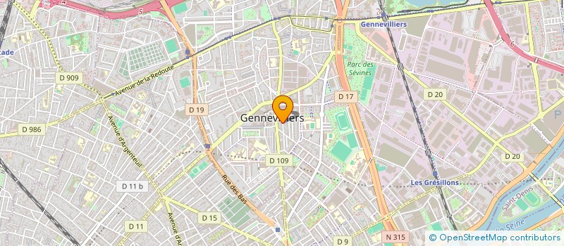 localisation de l'entreprise MONSIEUR MOHAMED AARAB à GENNEVILLIERS