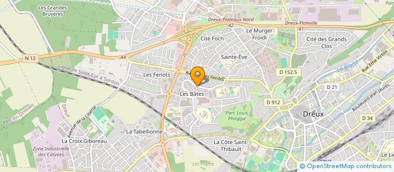 localisation de l'entreprise MONSIEUR MOHAMED ABBAD à DREUX