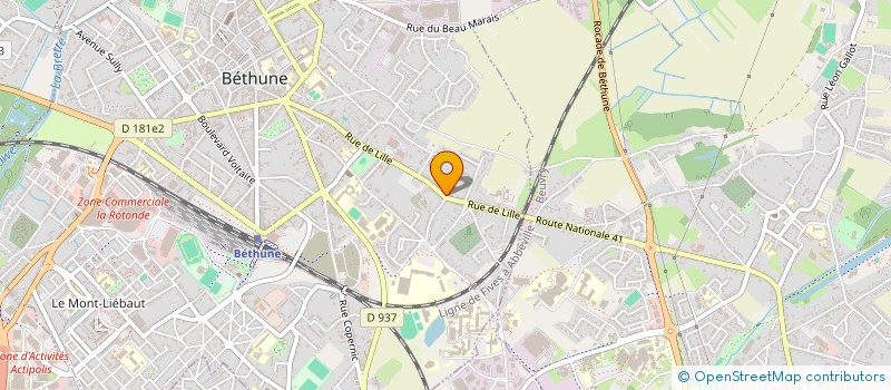 localisation de l'entreprise MONSIEUR MOHAMED ABDEL MAGIED  BETHUNE