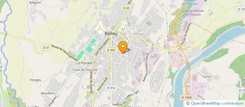 localisation de l'entreprise MONSIEUR MOHAMED ABDELLAOUI  BELLEY