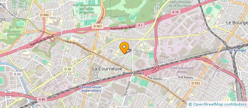 localisation de l'entreprise MONSIEUR MOHAMED ABDELMAKSOUD à LA COURNEUVE