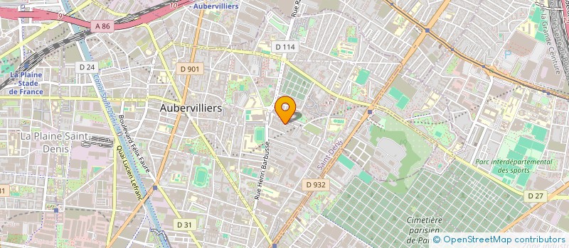 localisation de l'entreprise MONSIEUR MOHAMED ABDOUS  AUBERVILLIERS