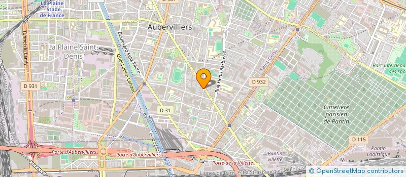 localisation de l'entreprise MONSIEUR MOHAMED ABDUL RAUF  AUBERVILLIERS