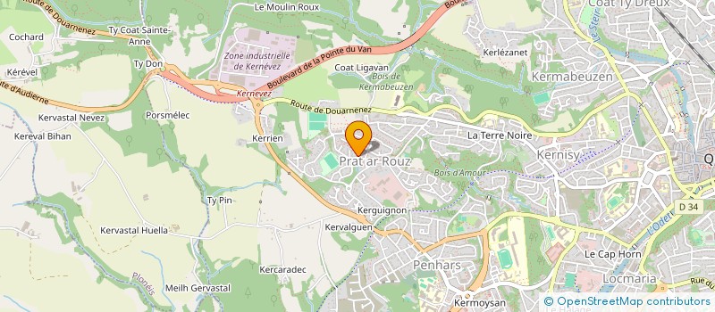 localisation de l'entreprise MONSIEUR MOHAMED ABICH  QUIMPER