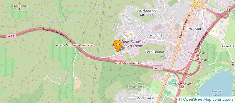 localisation de l'entreprise MONSIEUR MOHAMED ABINOUH  NARBONNE