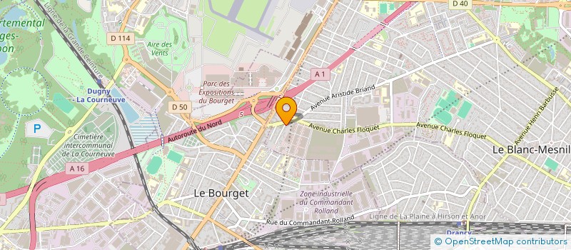 localisation de l'entreprise MONSIEUR MOHAMED ABROUDJI à LE BLANC-MESNIL