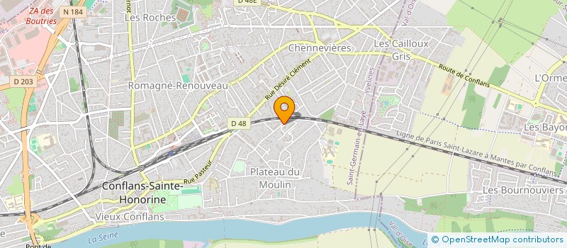 localisation de l'entreprise MONSIEUR MOHAMED ACHARI  CONFLANS-SAINTE-HONORINE