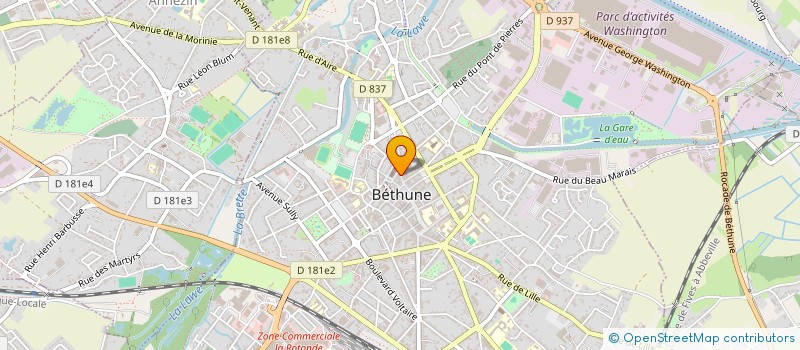 localisation de l'entreprise MONSIEUR MOHAMED ADAM AMIN  BETHUNE