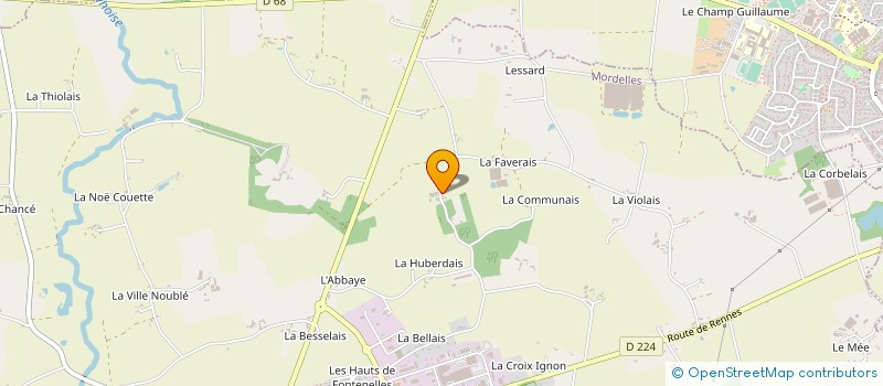 localisation de l'entreprise MONSIEUR MOHAMED AG AHMED  MORDELLES