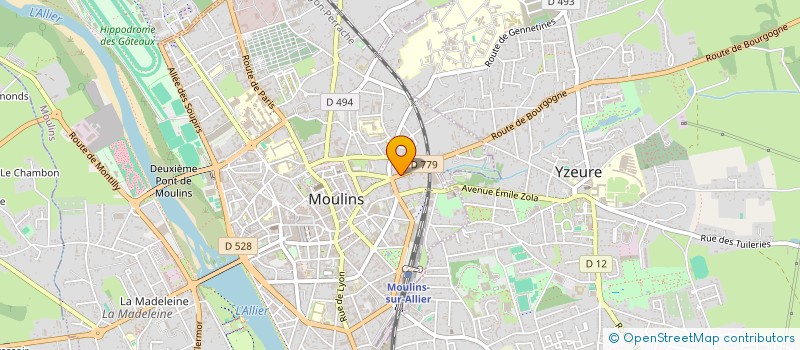 localisation de l'entreprise MONSIEUR MOHAMED AHMED DAAHIR  MOULINS