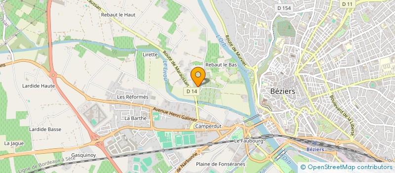 localisation de l'entreprise MONSIEUR MOHAMED AISSA à BEZIERS