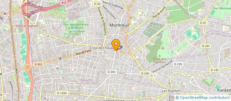 localisation de l'entreprise MONSIEUR MOHAMED AISSAOUI à MONTREUIL