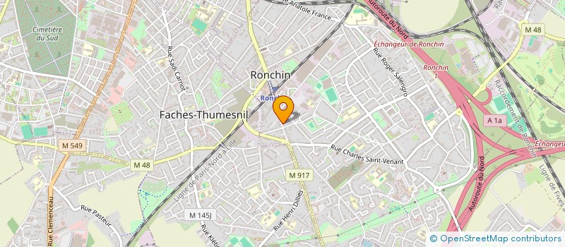 localisation de l'entreprise MONSIEUR MOHAMED AIT OUAISSI  RONCHIN